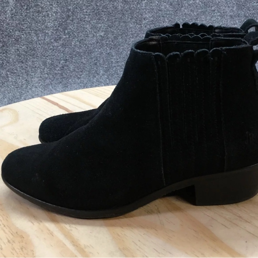 Jack Rogers Womens Chelsea Ankle Booties Black Suede Low Heel size 10 - Picture 8 of 11